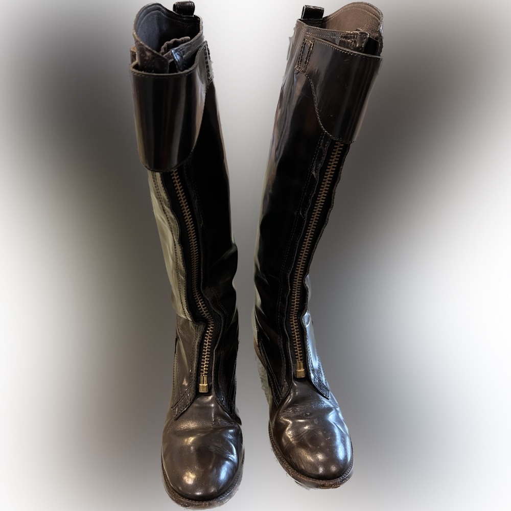 Tory Burch Marco Riding Boots Leather 8.5